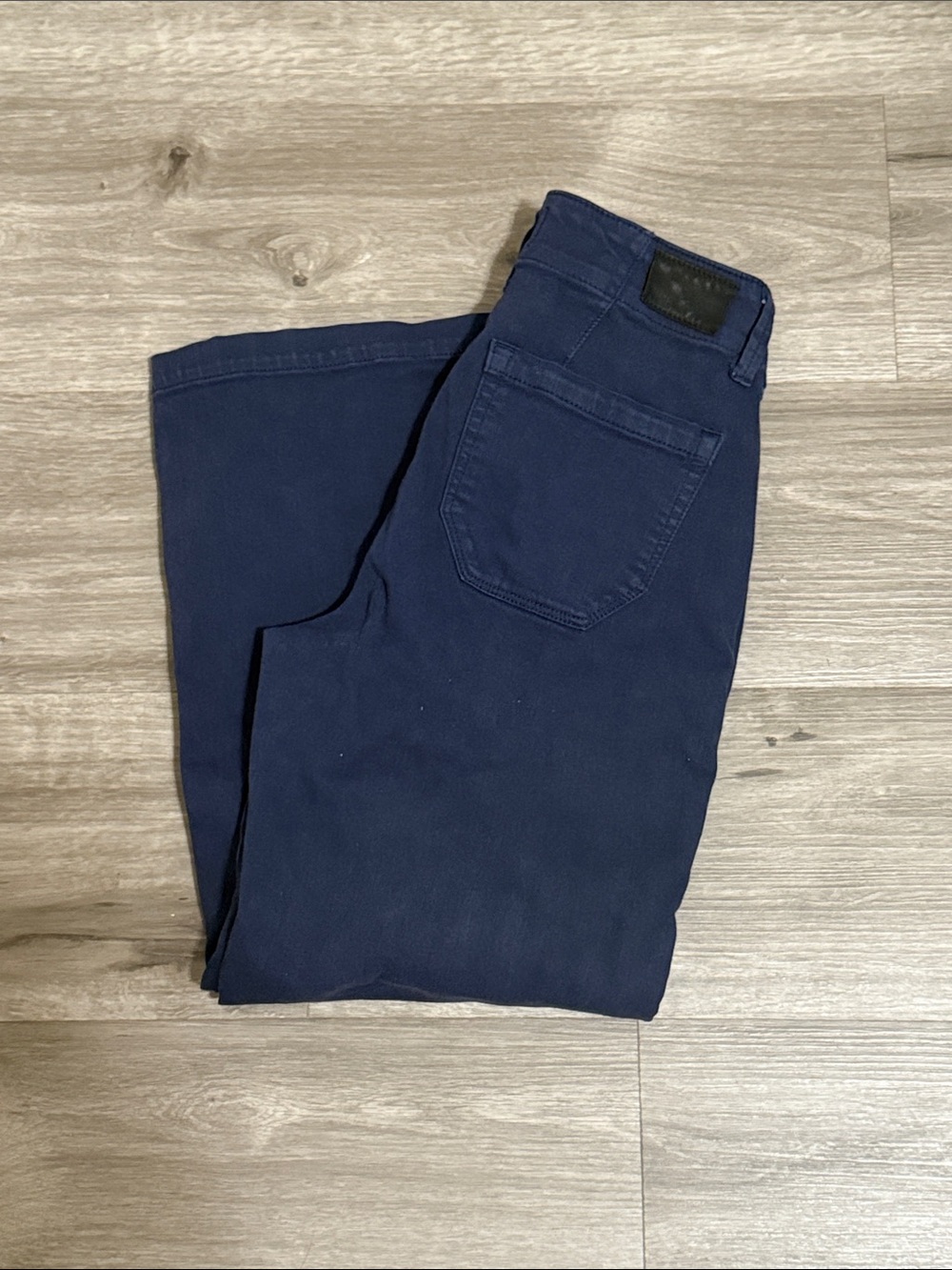 PAIGE Women's Navy Brooklyn Crop Jeans